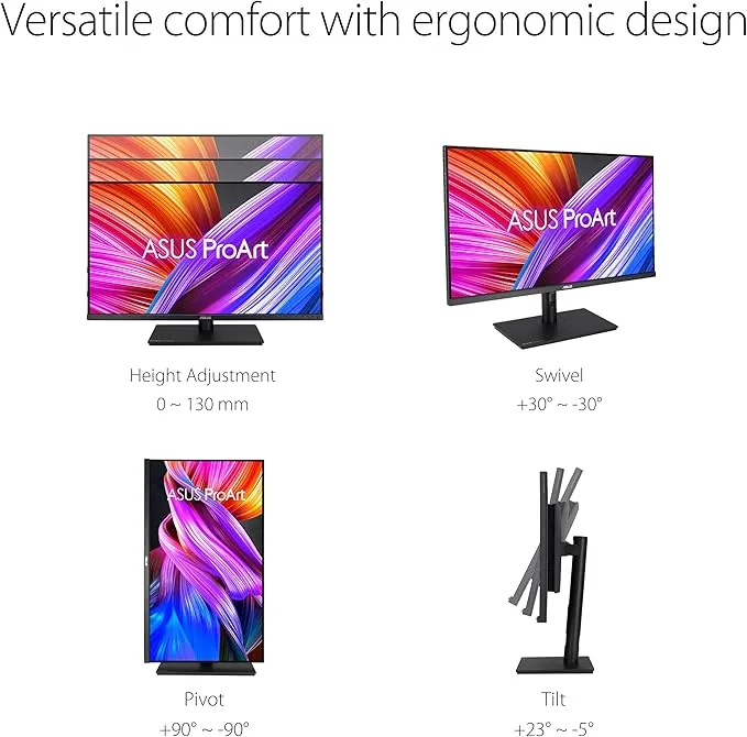 ASUS ProArt PA32UCR-K : Moniteur 32 pouces 4K HDR avec précision colorimétrique