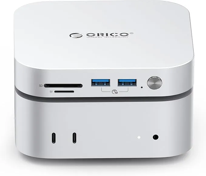 ORICO MiniLink M49P - Hub Dock Aluminium Incontournable pour Mac mini M4 et M2 avec stockage SSD
