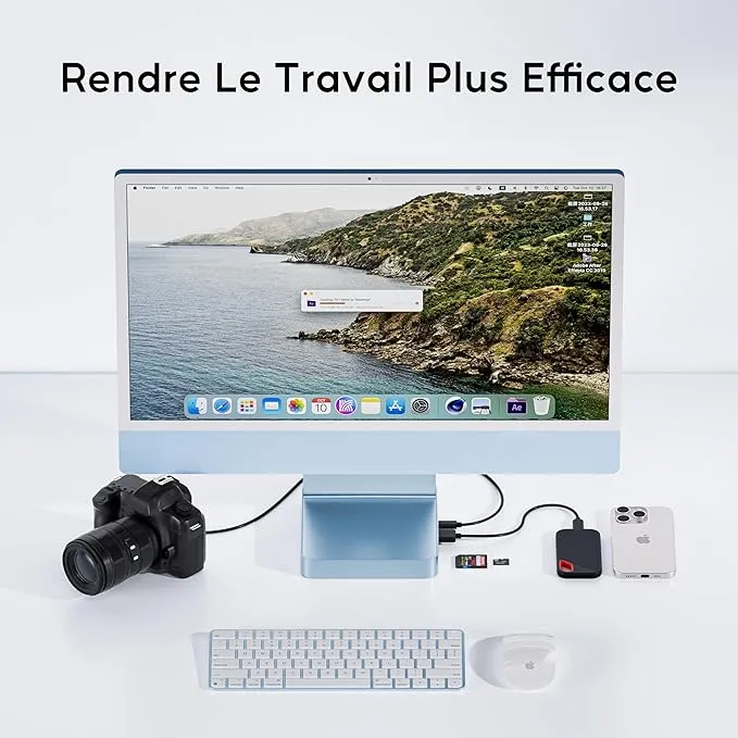 PULWTOP Hub USB C pour iMac 24 Pouces